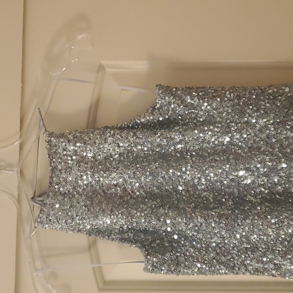 Sequin halter jumpsuit. - Picture 3 of 6